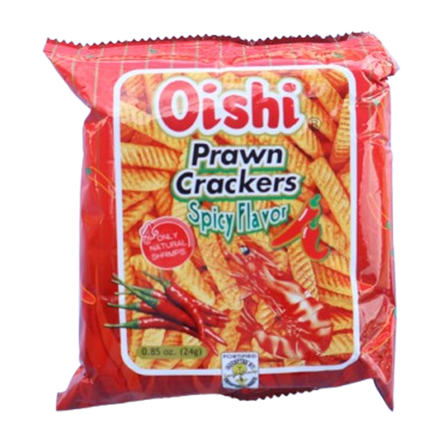 Oishi Prawn crackers at Liam's World