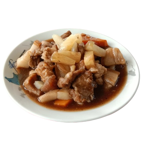 Pork Hawaiian at School Canteen