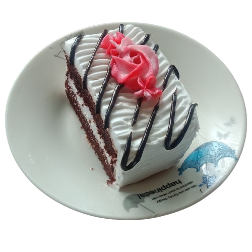 Moist Choco Cake Slice at School Canteen